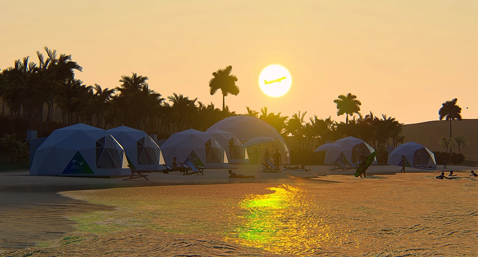 Geodome for Glamping Park Fullerdome